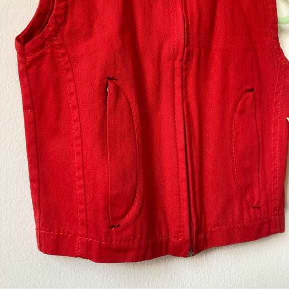 NWT Italian Come Quore Red Biker Zip Vest Sleeveless Jacket. Baby Boy 3 Months - Picture 5 of 7